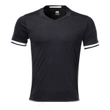 Мужская футболка с коротким рукавом, Черная Спортивная футболка для взрослых, футболка для бега с логотипом на заказ 2024 - купить недорого