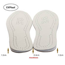 EXPfoot стельки из натуральной кожи, ортопедические силиконовые гелевые стельки для ухода за ногами, стельки для мужчин и женщин 2024 - купить недорого
