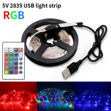 5V 2835 USB LED Strip Light 1M 2M 3M 4M 5M Neon Led Lamp RGB Color TV Background Lighting Decoracion Fairy Lights 2024 - buy cheap
