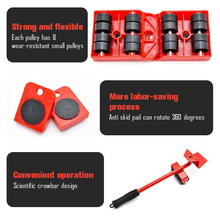 Furniture Lifter Heavy Professional Roller Move Tool Set Wheel Bar Mover Sliders Transporter Kit Trolley 2024 - buy cheap