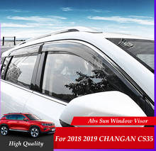 ABS Car Window Rain Shield Shelters Cover Abs Sun Window Visor For 2018 2019 CHANGAN CS35 Plus Car Styling 2024 - buy cheap