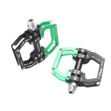 MTB BMX Pedals 3 Sealed Bearing Bicycle Pedal Anti-slip Cleats Pegs Crank Flat Aluminum Alloy Road Mountain Cycling Accessories 2024 - compre barato