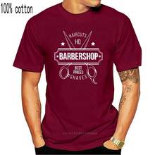 Summer Fashion Style New Men O-Neck Tops Tees Slim Fit Barber Shop Hairdresser Barber Work Printer T Shirt 2024 - buy cheap