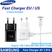 Samsung-cargador rápido 9V1.67A, adaptador de viaje de 1,2 M, Cable tipo C para Samsung Note 10, 9, A50, UE/EE. UU. 2024 - compra barato