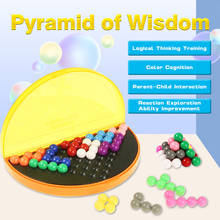 Bead Puzzle Pyramid Plate Toy IQ Pearl Logical Mind Game 178 Challenges Brain Teaser Beads Educational Game Toys for Children 2024 - buy cheap