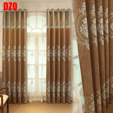 Embroidered Curtains Brown European Luxury Curtains for House Styles for Daring Room Elegant Drapes European Curtains 2024 - buy cheap