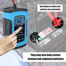 12v 6A Automatic Truck Motorcycle Car Charger Fully Intelligent Pulse Repair Charger Car Battery Charger 2024 - buy cheap
