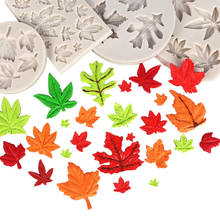 Maple Leaves Silicone Fondant Cake Chocolate Candy Jello Silicone Decorating Mould Tools 2024 - buy cheap