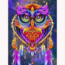 YI Bright Full Drill Diamond Painting Owl Rhinestone Kit Diamond Embroidery Animal Diamond Mosaic Cross Stitch Decor For Home 2024 - buy cheap