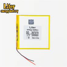 Polymer lithium ion battery 3.7V, 367078 2000mAh  lithium polymer battery 2024 - buy cheap