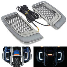 Parrillas inferiores de carenado LED para motocicleta, luz para Harley Touring 14-19 CVO Street Glide Electra Road Glide Ultra FLHTK Ultra Limited 2024 - compra barato