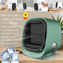 Air conditioner Mini USB Air cooler Portable Arctic Air Conditioners Room Cooling 7 Colors LED Light Cooler Small Table Fans 2024 - buy cheap
