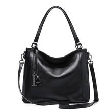 Moda simplesmente feminina grande capacidade totes designer bolsas de luxo 100% couro real ombro sacos do mensageiro alta qualidade 2024 - compre barato