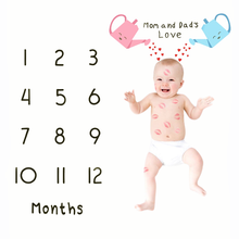 Bebê recém-nascido mensal marco cobertor infantil crescer foto fundo fralda tapete fotografia adereços acessórios 2024 - compre barato