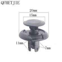 QFHETJIE 200 шт. Φ автомобильные клипсы для бампера автомобиля фиксатор заклепка Дверная панель брызговик Универсальный Лидер продаж 2024 - купить недорого