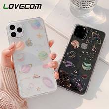 Чехол для телефона LOVECOM Glitter Planet для iPhone 11 Pro Max XR X XS Max 6 6s 7 8 Plus, мягкий эпоксидный Прозрачный чехол для телефона 2024 - купить недорого