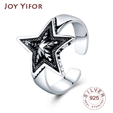 2020 HOT SALE Silver 925 Star Ring For Women Wedding 100% 925 Sterling Silver Stackable Finger Ring Jewelry 2024 - buy cheap