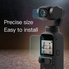 Kit de filme protetor de lente para dji pocket 2, protetor de tela de vidro temperado gimbal, câmera anti risco para osmo pocket 2 acessório 2024 - compre barato