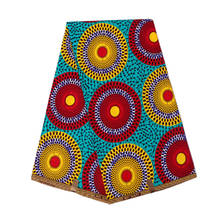 African Batik Real Wax 6Yard 2019 New Circular Pattern Print Fabric High Quality African Fabric 2024 - buy cheap