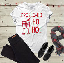 Рождественская Питьевая футболка для вина, праздничная рубашка для шампанского, забавные графические праздничные подарочные праздничные милые футболки для бокалов-K178 2024 - купить недорого