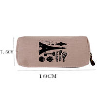 1PC Creative Retro Towers Paris Style Pattern Linen Holder Storage Bag Pen Pencil Case Office Stationery supplies 2024 - buy cheap