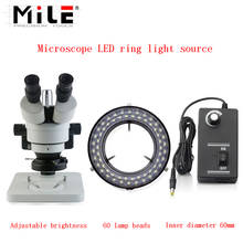 MILE Adjustable 60 LED Ring Light Illuminator Lamp For Industry Video Stereo Microscope Lens Camera Magnifier 2024 - buy cheap