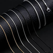 Wholesale 1.5mm Width Stainless Steel Snake Chain Female Gold Color/black No Fade Fashion Necklaces Women Jewelry finding Gifts 2024 - buy cheap