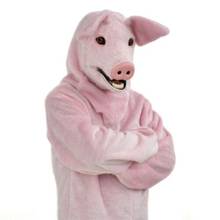 Pink Pig Mascot Costume Fursuit Party Game Animal Fancy Dress Cosplay Halloween Advertising Adults Size Parade Lifelike Outfits 2024 - buy cheap