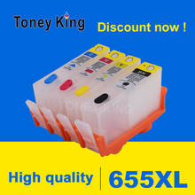 Toney King 655 655XL Refillable Ink Cartridge For HP Deskjet Ink Advantage 3525 4615 4625 5525 6520 6525 Printer 2024 - buy cheap