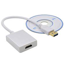 USB 3,0 a HDMI compatible con HD 1080P HDTV adaptador de Audio y vídeo convertidor de Cable para Windows 7/8/10 PC XXM8 2024 - compra barato