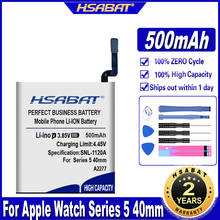 Hsabat série 5 300mah relógio de pulso bateria para apple assistir série 5 40mm 44mm a2277 a2181 baterias 2024 - compre barato