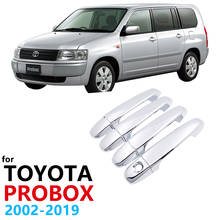Manijas de 4 puertas para Toyota Probox 2002 ~ 2019, accesorios de coche, ABS cromado, cubierta, pegatinas de estilo, 2003, 2004, 2005, 2006, 2007 2024 - compra barato