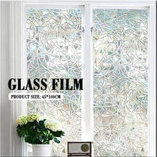 PVC Glass Sticker 3D Window Economic Window Film Home Decor Beautiful Office Glass Film Kitchen Frosted Door Living Room 2024 - buy cheap