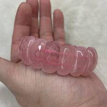 Madagascar roses quartz stone beads bracelet natural gem stone charming bangle fine jewelry for woman for gift wholesale ! 2024 - buy cheap