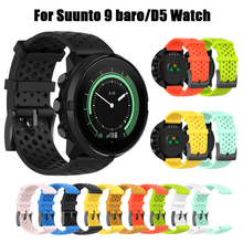 24mm Silicone Strap Replacement WatchBand For suunto 7/D5 Wrist Bracelet for Suunto 9/9 baro/Smart Watch Band Accessories 2024 - buy cheap