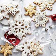 Cortador de galletas de Navidad 3D, herramientas de acero inoxidable para pan de jengibre para hombres, molde de galleta de corazón de copo de nieve, herramienta de decoración de pasteles de cocina 2024 - compra barato