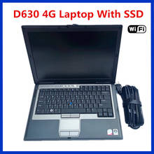 Alta qualidade laptop de diagnóstico dell d630, 4gb, função wi-fi, pode funcionar para software alldata mb star c4 c5 icom a2 2024 - compre barato