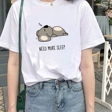 Women's Summer T-shirt Lazy Sleeping Koala Print Casual T-shirt O-neck Harajuku Graphic T-shirt Short Sleeve Women's T-shirt Top 2024 - buy cheap