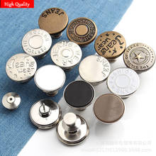 5/10Pcs Snap Fastener Metal Buttons Clothing Jeans Perfect Fit Adjust Button self Increase Reduce Waist Free Nail Sew Botones 2024 - buy cheap