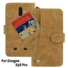 Vintage Leather Wallet Doogee S58 Pro Case 5.71" Flip Luxury Card Slots Cover Magnet  Phone Protective Cases Bags 2024 - buy cheap