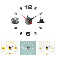 3d Diy Acrylic Mirror Stickers Clock Watch Wall Clocks Home Decoration Living Room Quartz Needle 2024 - buy cheap