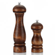 Jaswehome Solid Wood Salt And Pepper Grinder Mushroom Head Shaped Pepper grinder Wood Kitchen Tools Wooden Pepper Mill 2024 - buy cheap