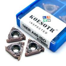 Herramienta de aleación de rosca 16ER A60 A55 ISO, acero de alta calidad de 60 grados, herramienta de corte de acero inoxidable 16 ER CNC, herramienta de torneado de roscas 2024 - compra barato