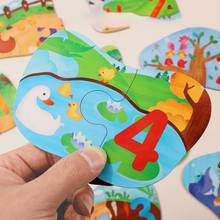 Kids Wooden Puzzle Toys Baby Number Letter Cognition Toys Children Hand Grasp Wooden Toys Child Early Learning Educational Toys 2024 - buy cheap