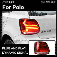 AKD Car Styling for VW Polo Tail Light 2010-2019 Polo LED Tail Lamp LED DRL Dynamic Signal Brake Reverse auto Accessories 2024 - buy cheap