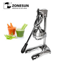 ZONESUN Stainless Steel Citrus Fruits Squeezer Orange Lemon Pomegranate Hand Press Manual Juicer Lemon Pressing Machine 2024 - buy cheap