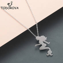 Todorova Trendy Mermaid Tail Pendant Necklace Women Dream Romantic Maritime Princess Mermaid Necklace Stainless Steel Jewelry 2024 - buy cheap