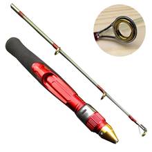 Hot Fashion Portable 50cm Fishing Rod Removable  2 Section Metal Joint Strong Shrimp Prawn Winter Ice Fishing Fish Pole MVI-ing 2024 - buy cheap