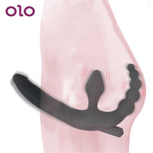 OLO 10 Speeds Anus Stimulation Anal Plug Vibrator Prostate Massager Anal Beads Sex Toys for Men Women Strapon Dildo Vibrator 2024 - buy cheap