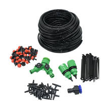 Kit com sistema de irrigação por gotejamento, mangueira de jardim automática de 5 a 50m, com gotejadores ajustáveis 2024 - compre barato